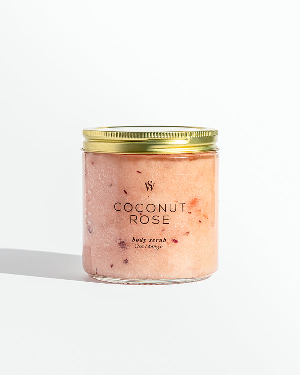 COCONUT ROSE BODY SCRUB (Eco-Clearance ) - Earth Elements Soapworks 