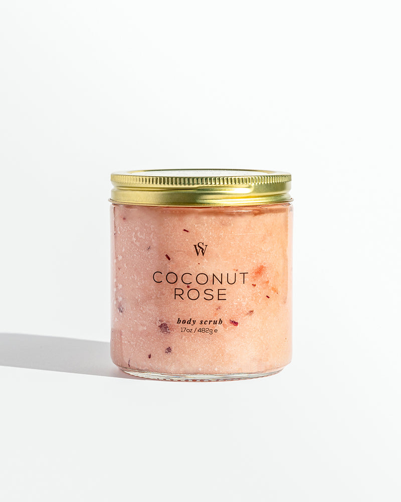 COCONUT ROSE BODY SCRUB (Eco-Clearance ) - Earth Elements Soapworks 