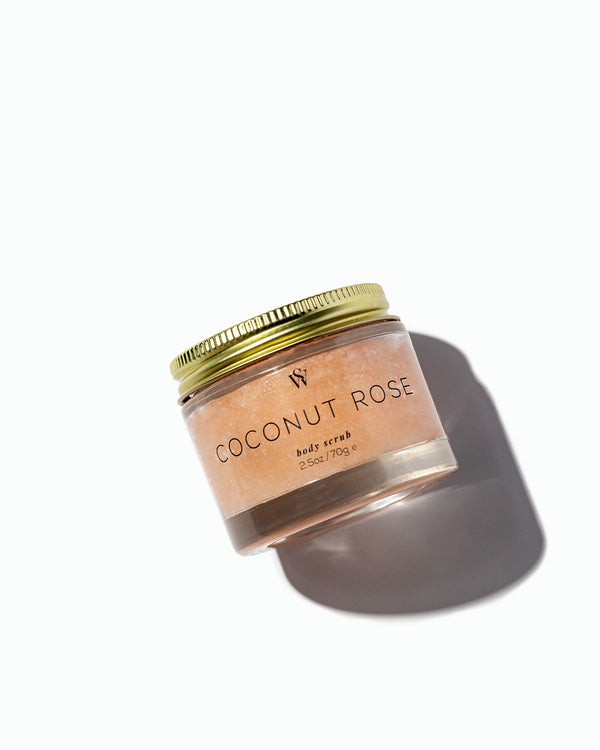 COCONUT ROSE BODY SCRUB - Earth Elements Soapworks 
