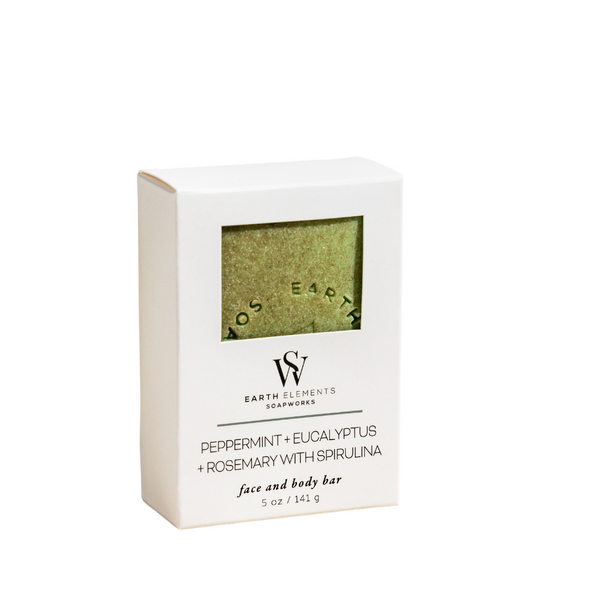 rosemary-based insecticidal soap PEPPERMINT + EUCALYPTUS + ROSEMARY WITH SPIRULINA SOAP