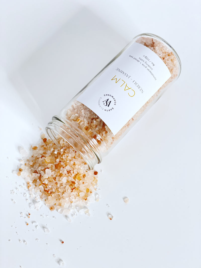 CALM Neroli Jasmine Bath Salts - Earth Elements Soapworks 