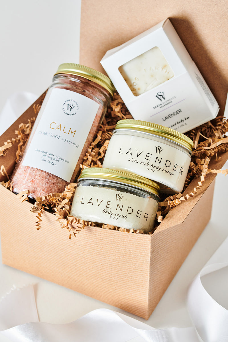 Calming Lavender Gift Set - Earth Elements Soapworks 