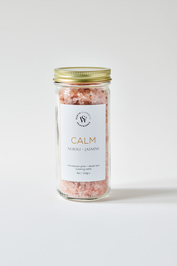 CALM Neroli Jasmine Bath Salts - Earth Elements Soapworks 