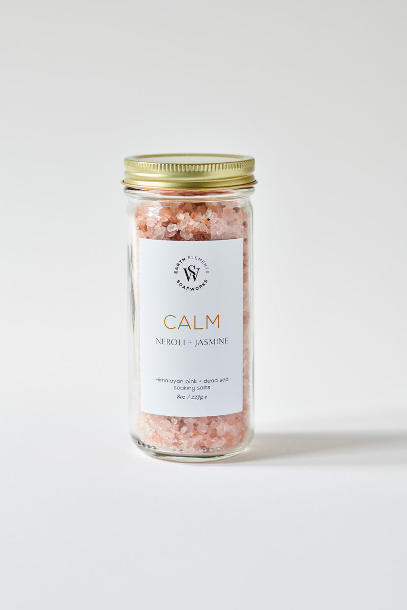 CALM Neroli Jasmine Bath Salts - Earth Elements Soapworks 