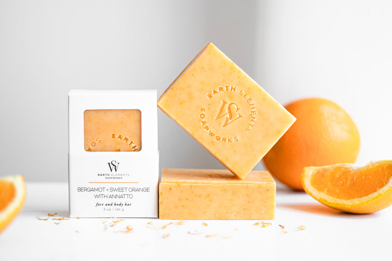 BERGAMOT + SWEET ORANGE WITH ANNATTO SOAP