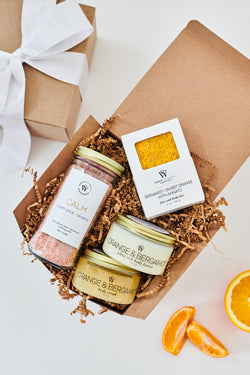 Calming Orange & Bergamot Gift Set - Earth Elements Soapworks 