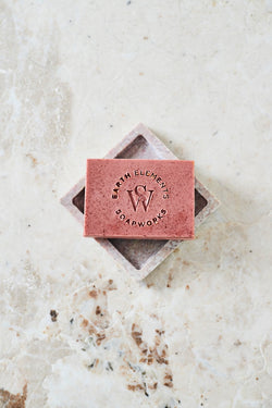 JUNIPER + GRAPEFRUIT WITH FRENCH ROSE CLAY SOAP - Earth Elements Soapworks 