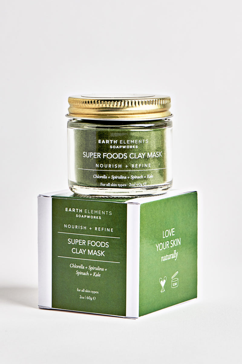 SUPERFOODS- SKIN REFINING FACIAL MASK - Earth Elements Soapworks 